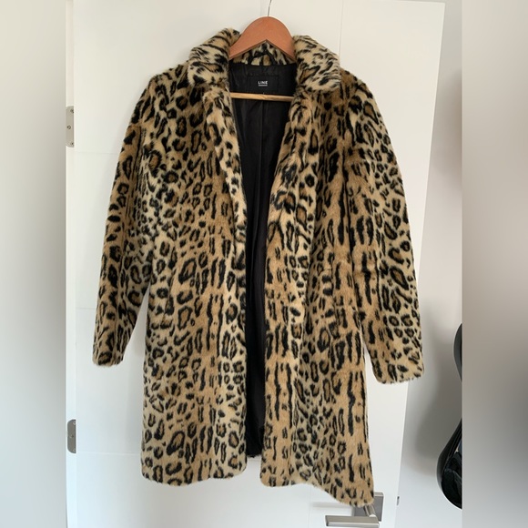 LINE faux leopard jacket - Picture 1 of 3